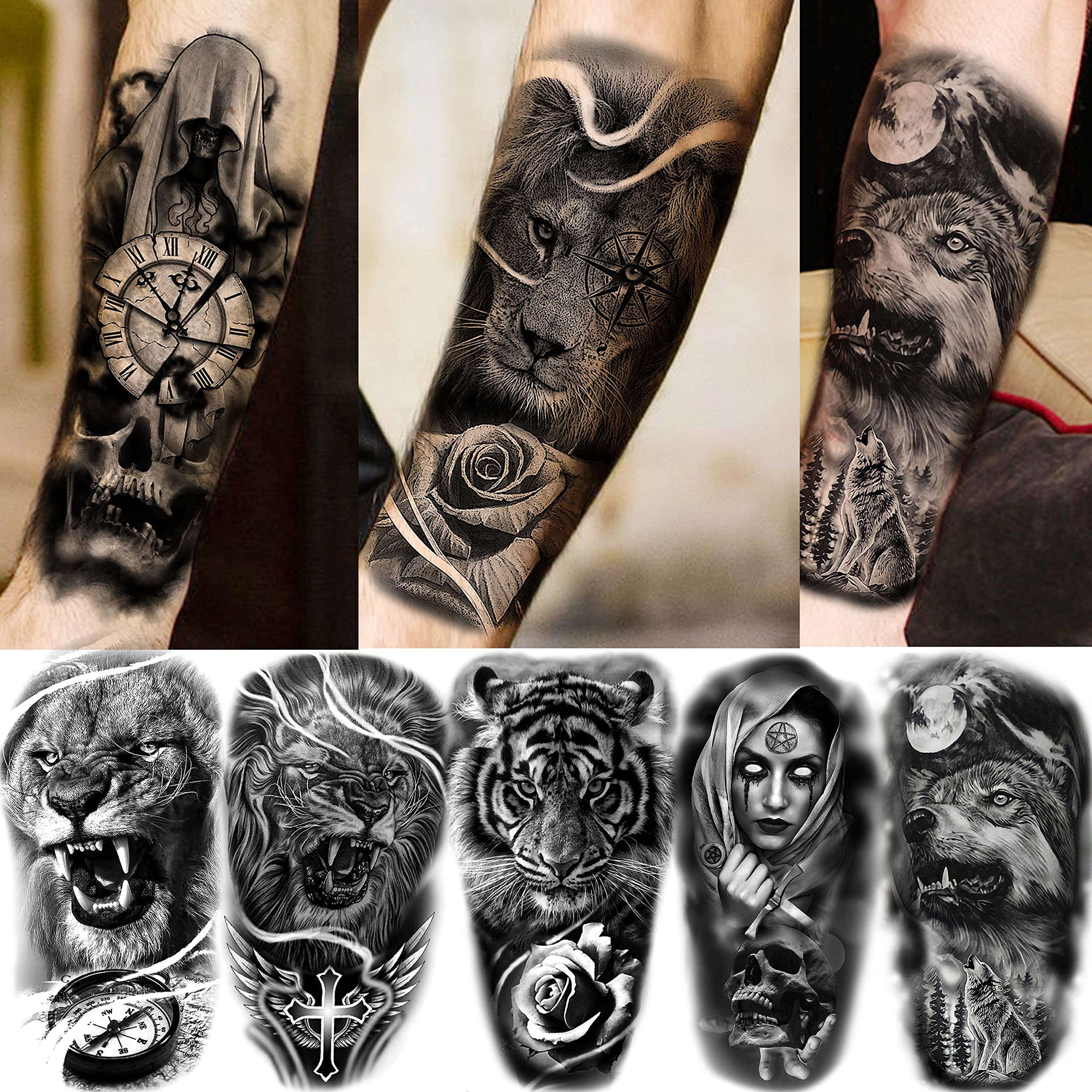 black and white tattoos for men 0019