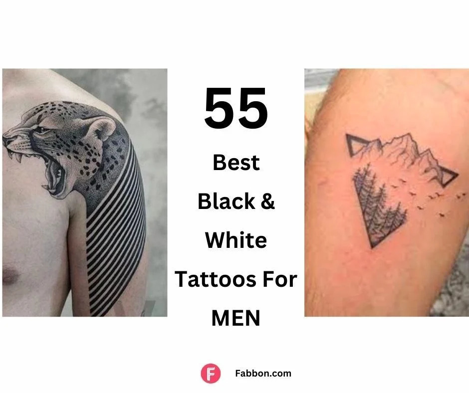 black and white tattoos for men 0023