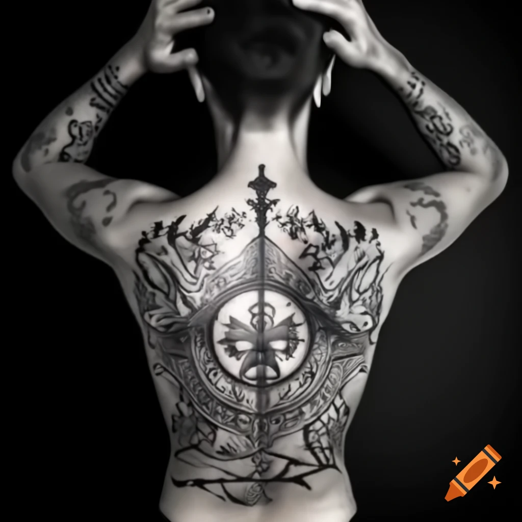 black and white tattoos for men 0044