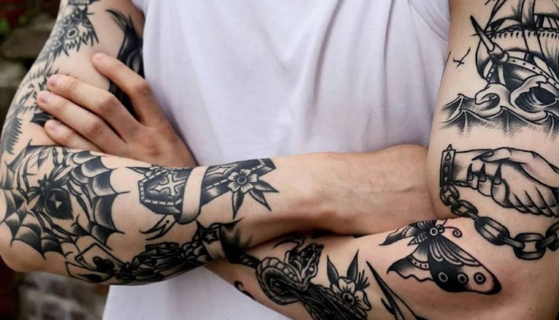 black and white tattoos for men 0077