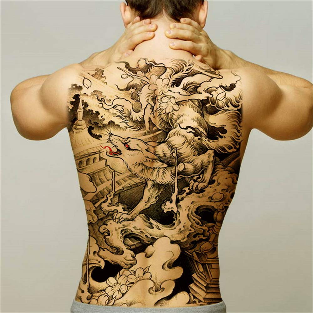 black back tattoos for men 0025