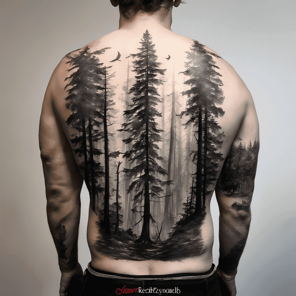 black back tattoos for men 0027