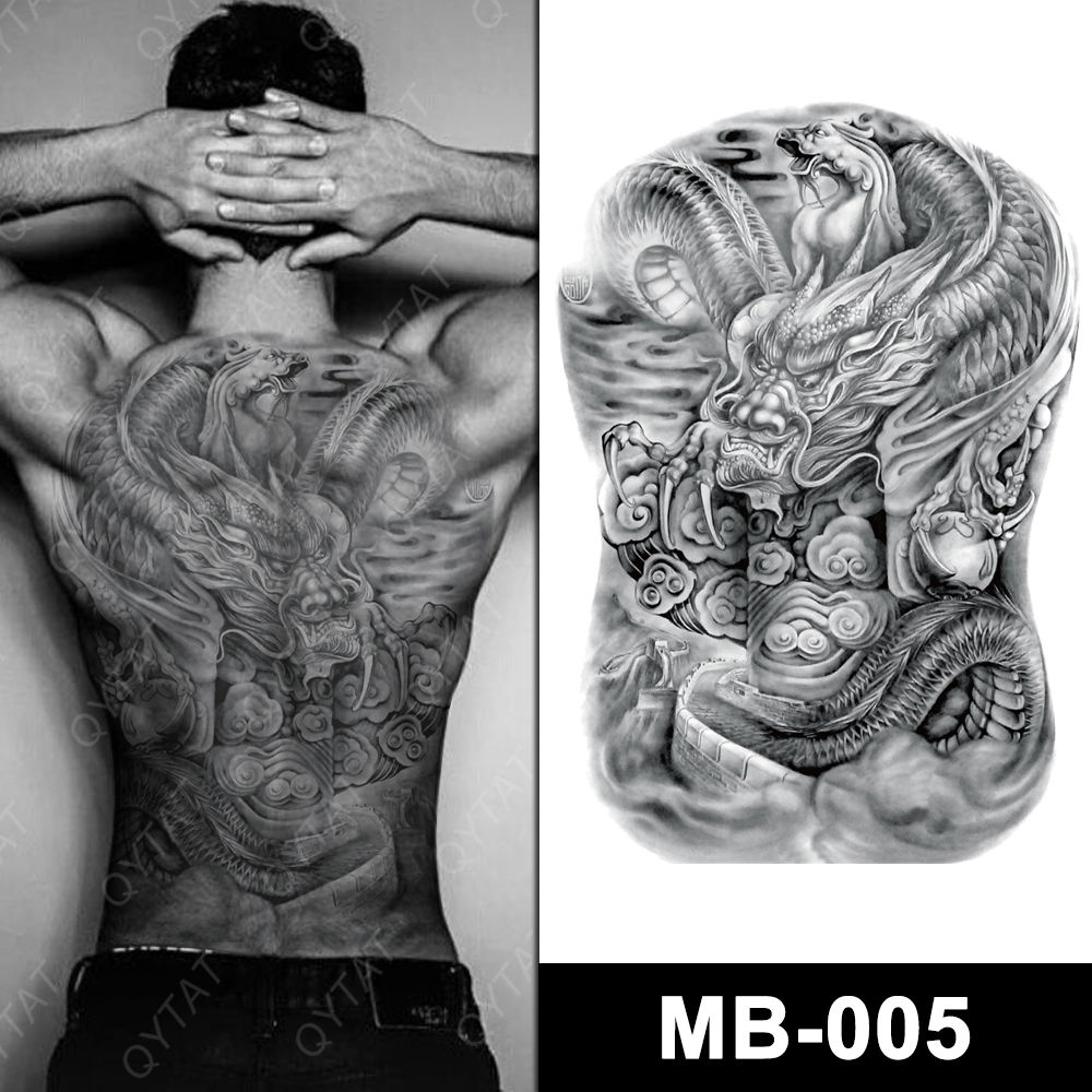 black back tattoos for men 0034