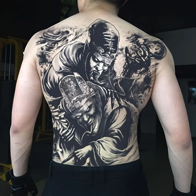 black back tattoos for men 0042