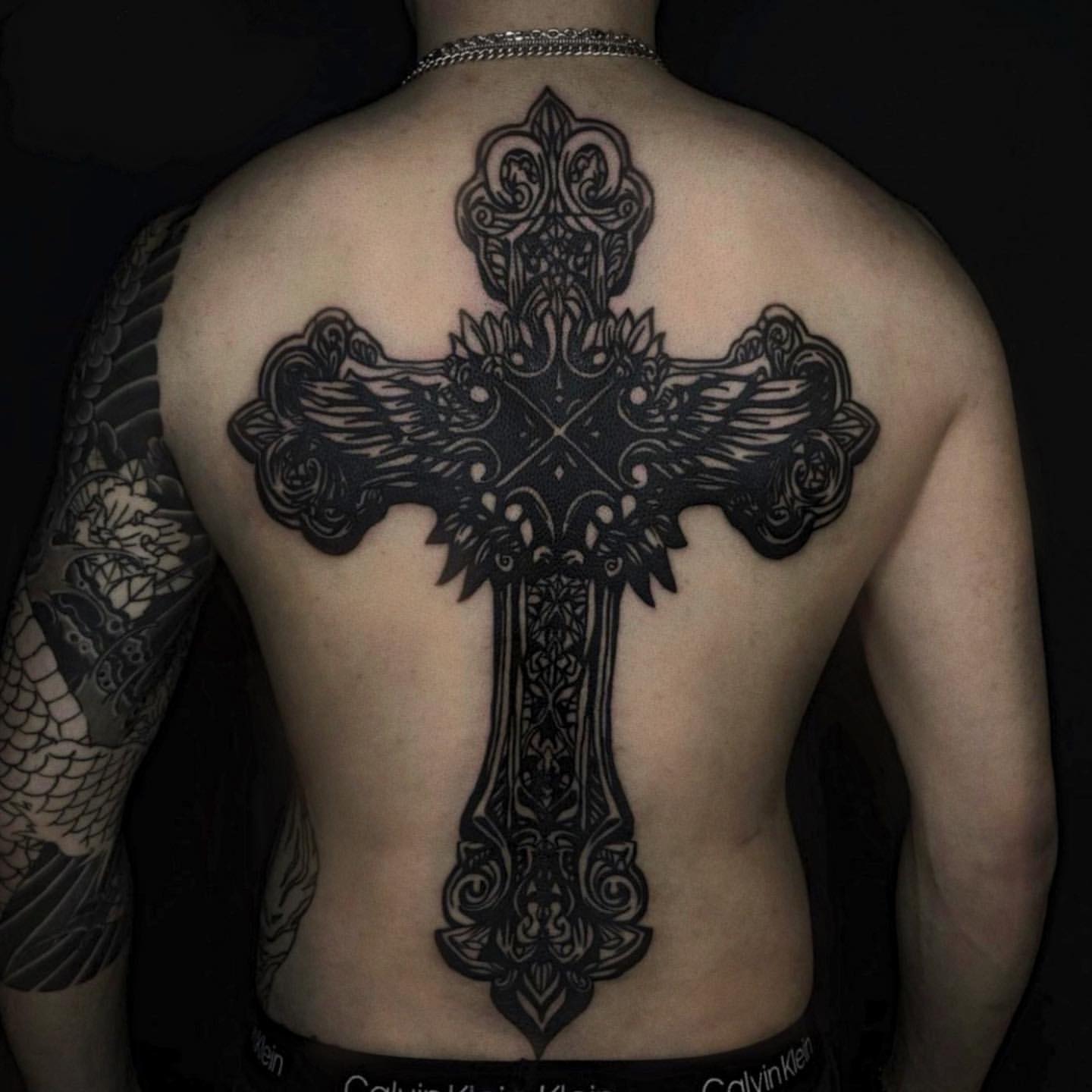 black back tattoos for men 0066