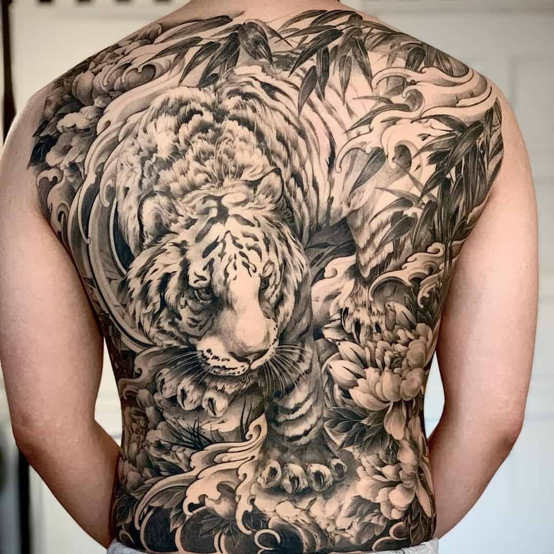 black back tattoos for men 0090