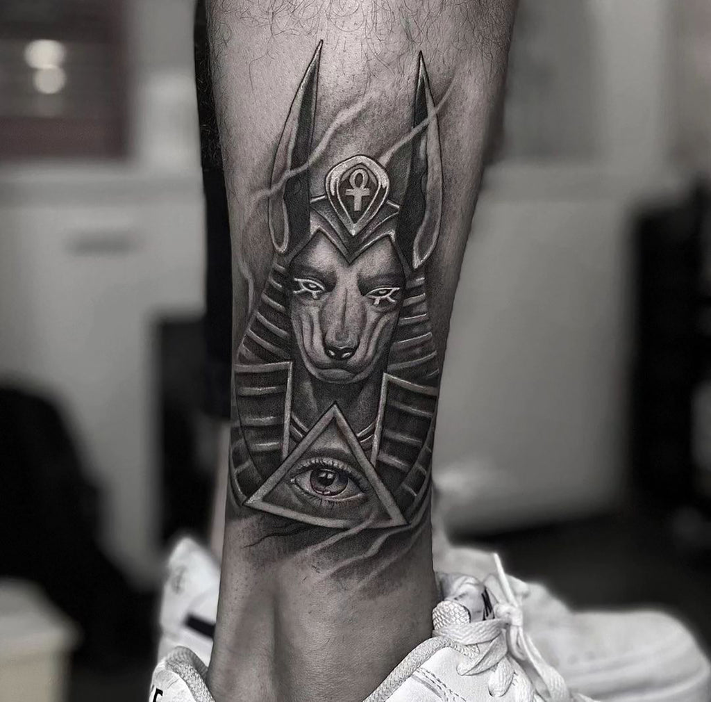 black Egyptian chest tattoos for men 0026