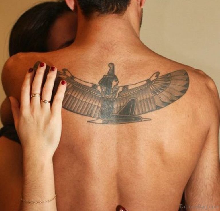 black Egyptian chest tattoos for men 0068