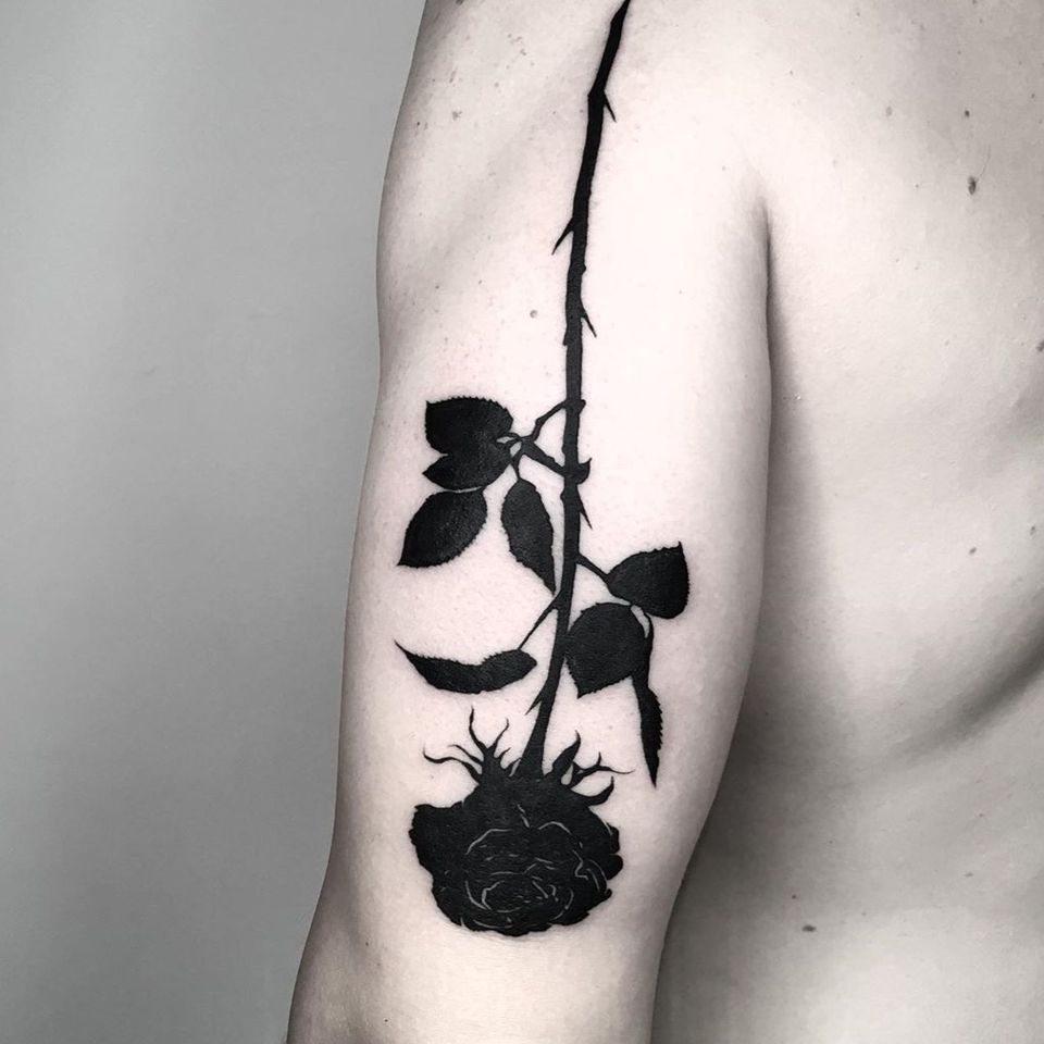 black rose tattoo for men 0011