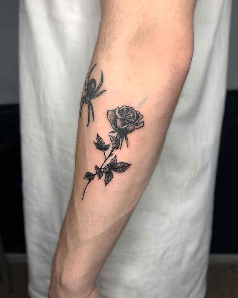 black rose tattoo for men 0012