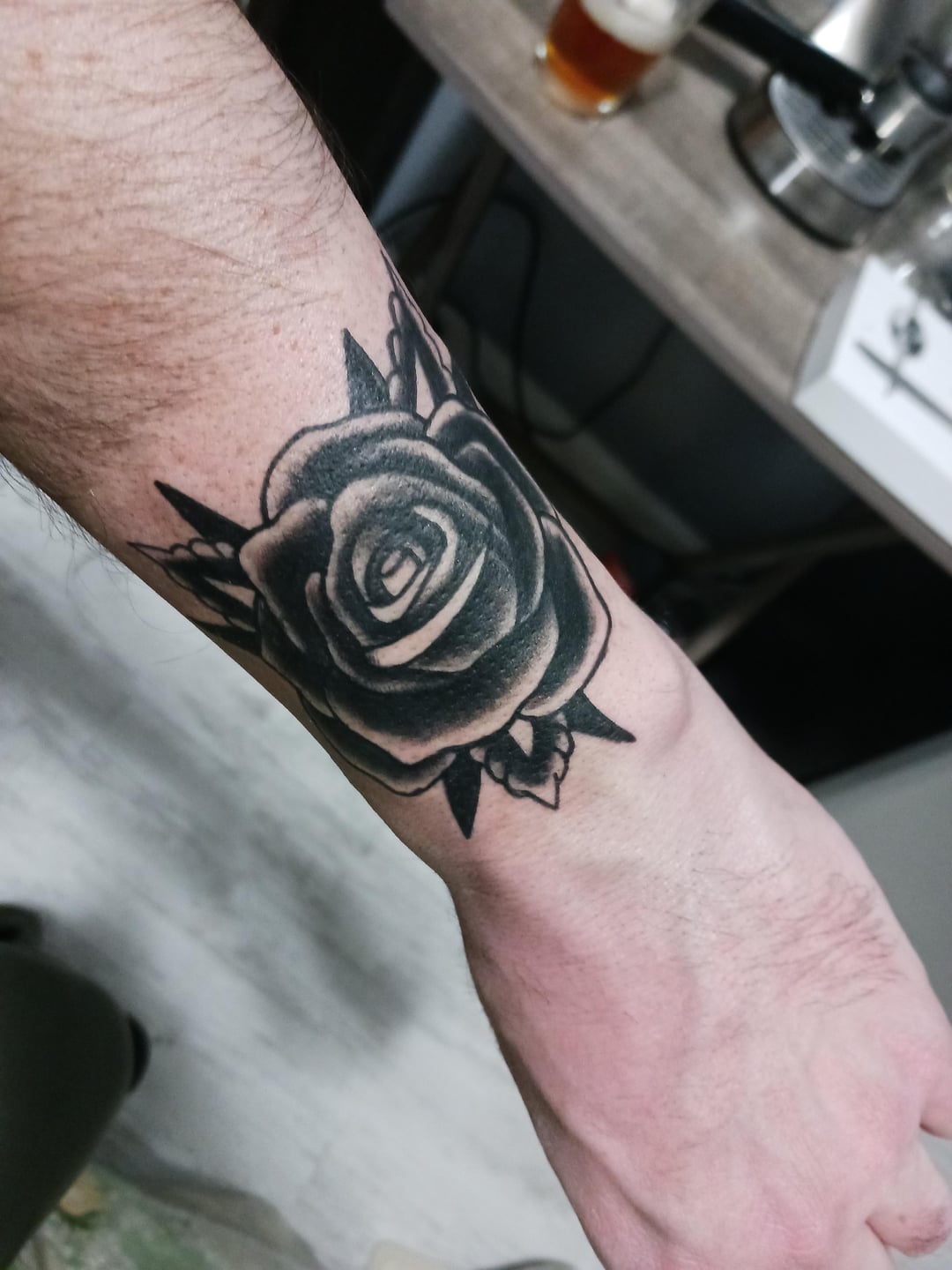 black rose tattoo for men 0014