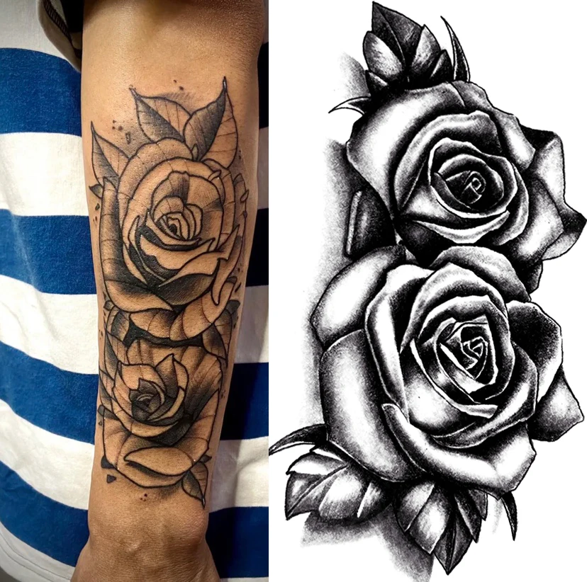 black rose tattoo for men 0018