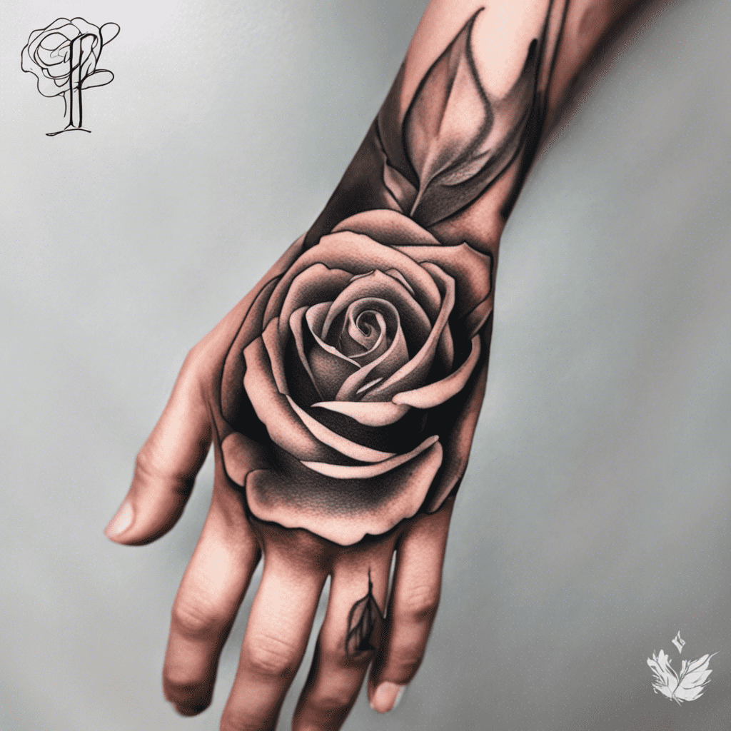 black rose tattoo for men 0022