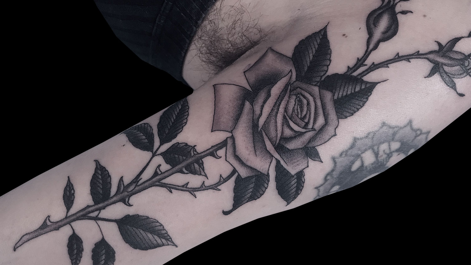 black rose tattoo for men 0023