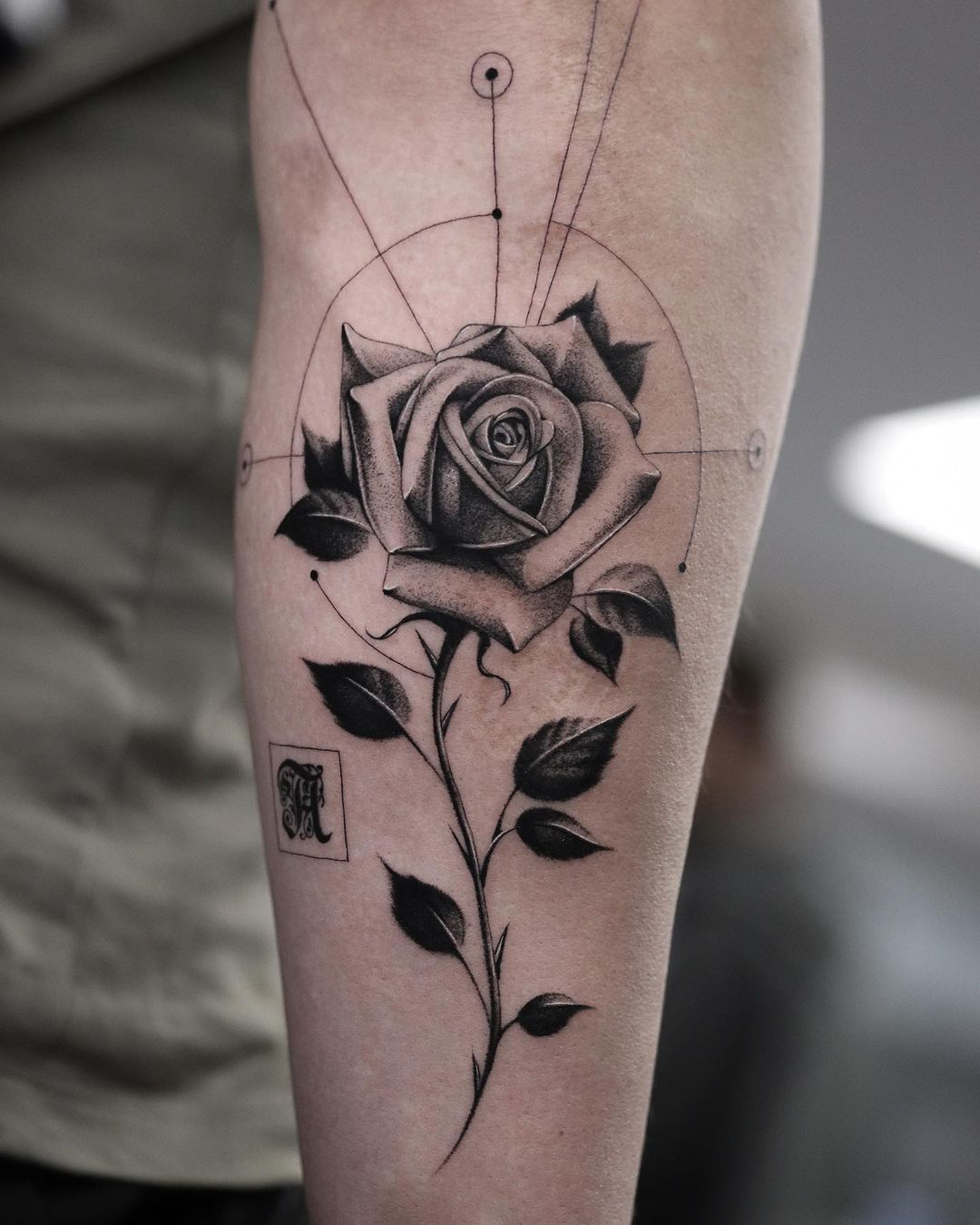 black rose tattoo for men 0027