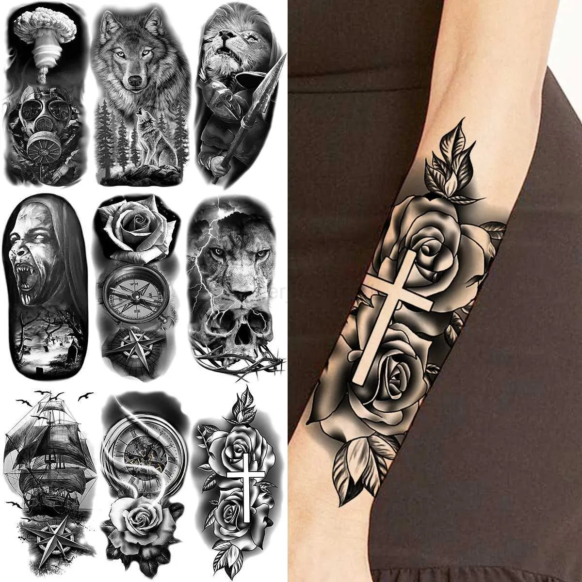 black rose tattoo for men 0033