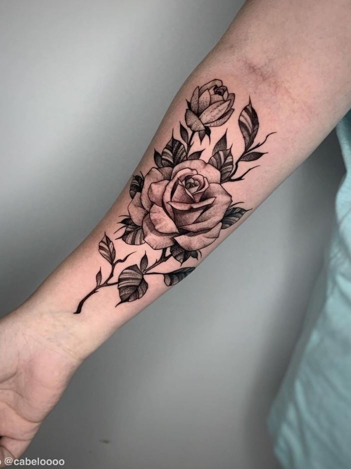 black rose tattoo for men 0035