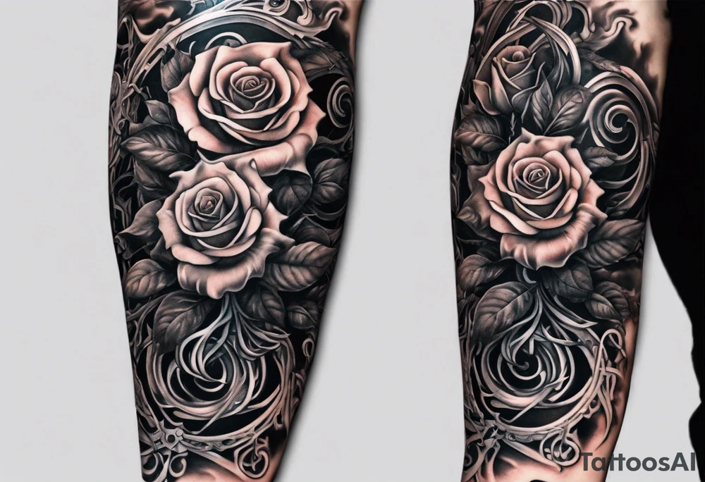 black rose tattoo for men 0044