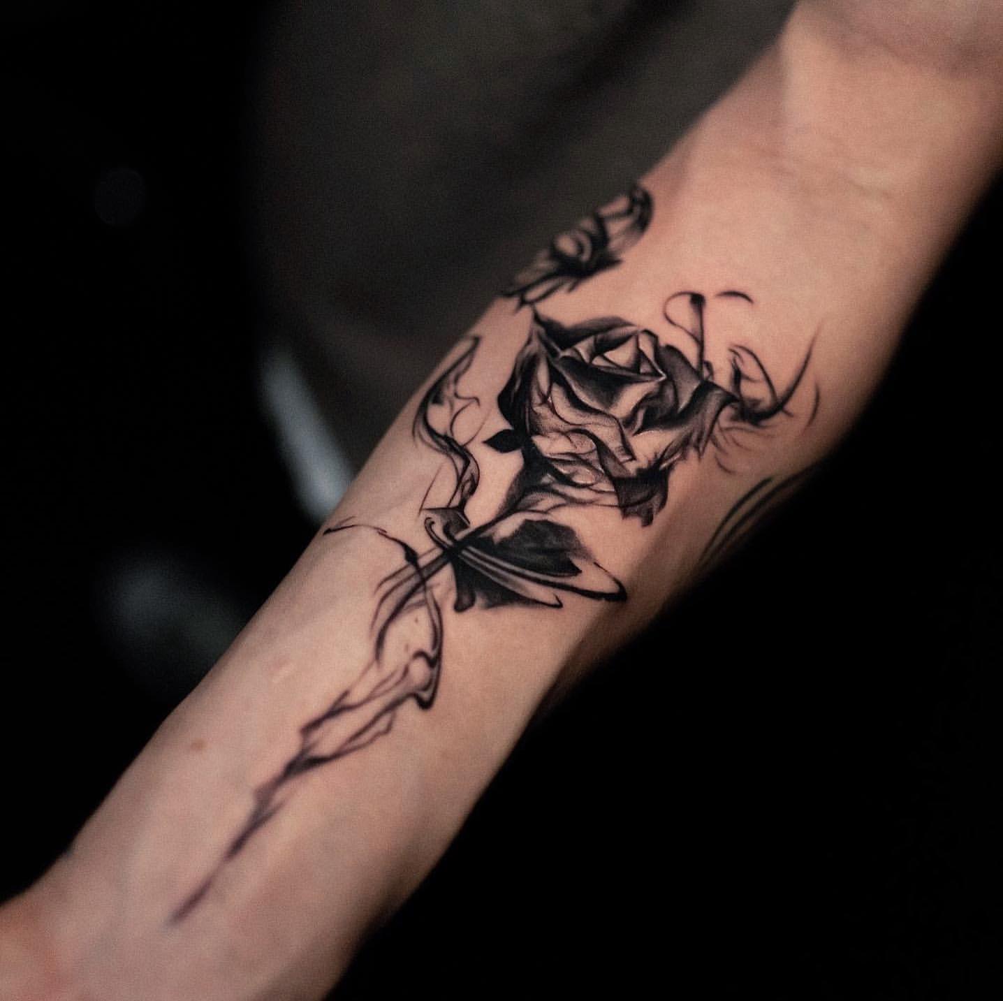 black rose tattoo for men 0051