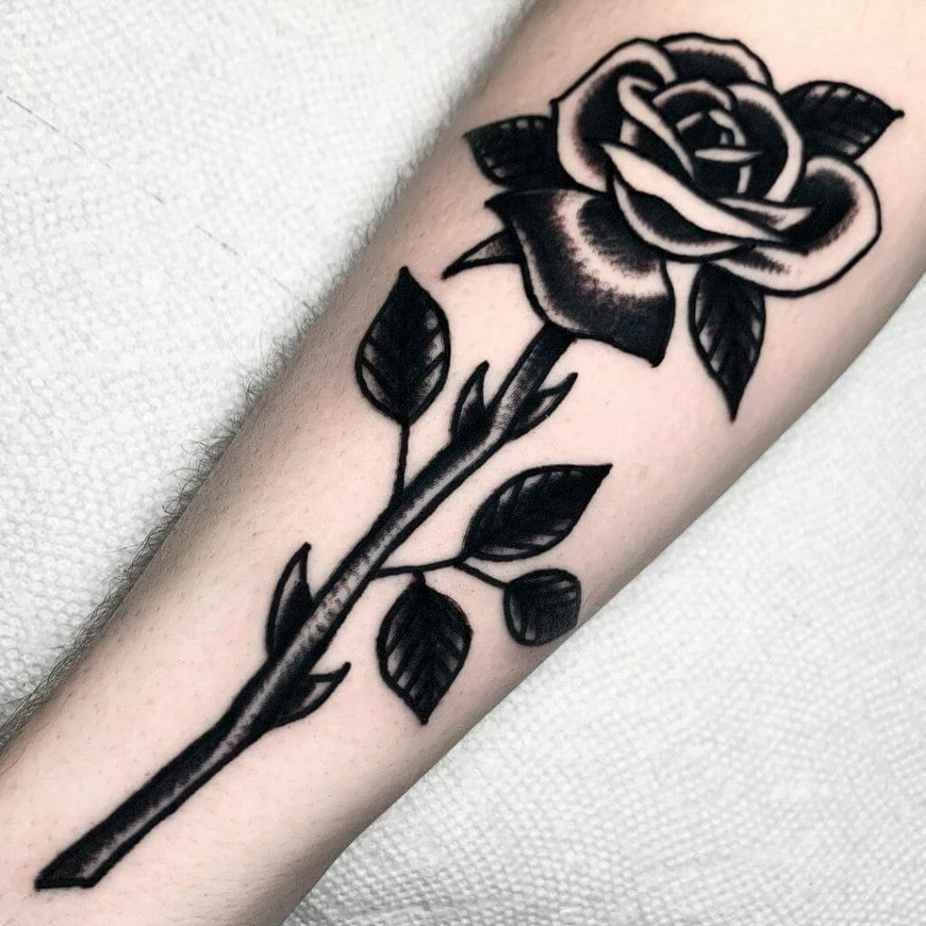 black rose tattoo for men 0053