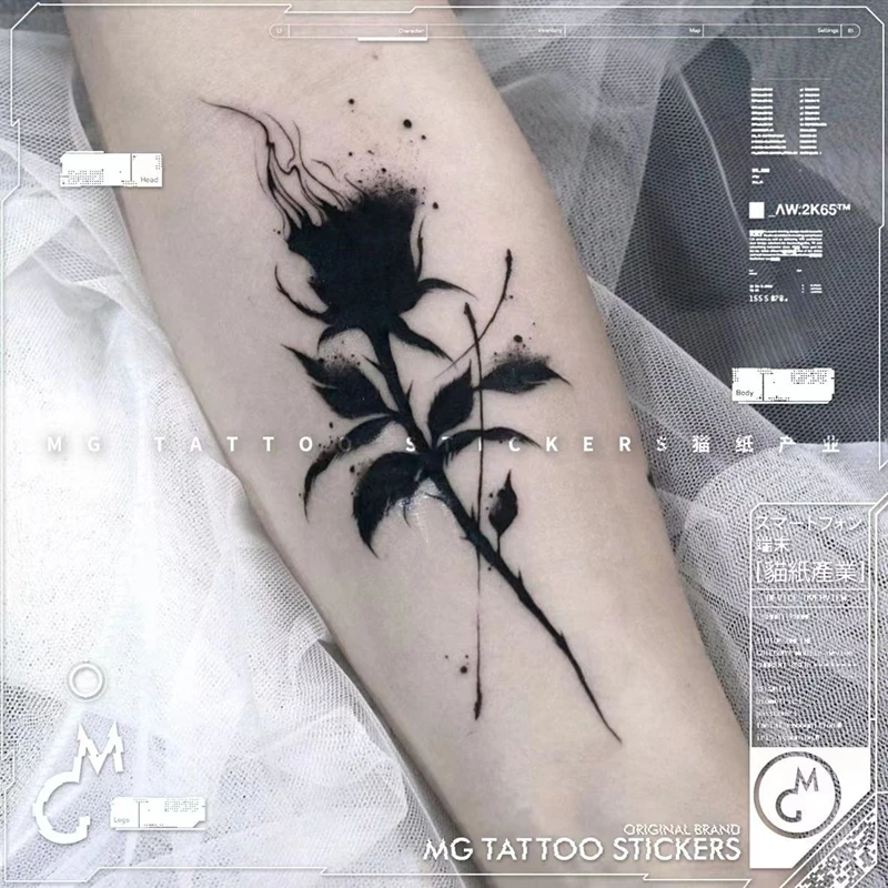 black rose tattoo for men 0054