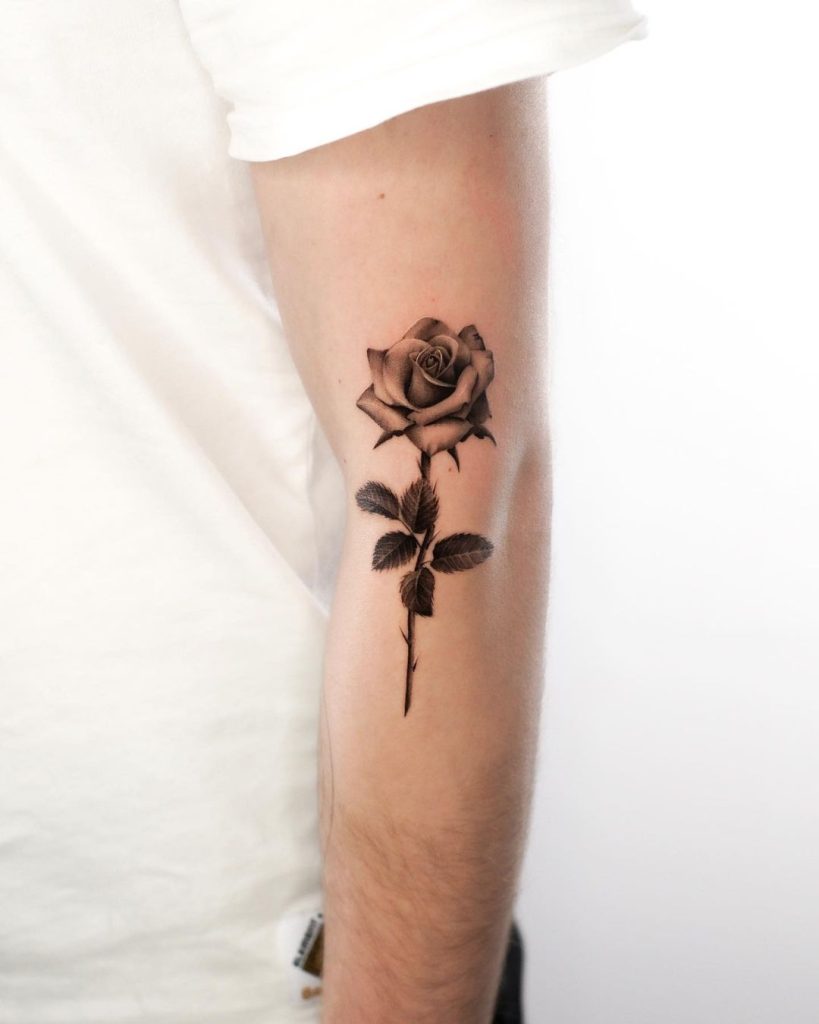 black rose tattoo for men 0057