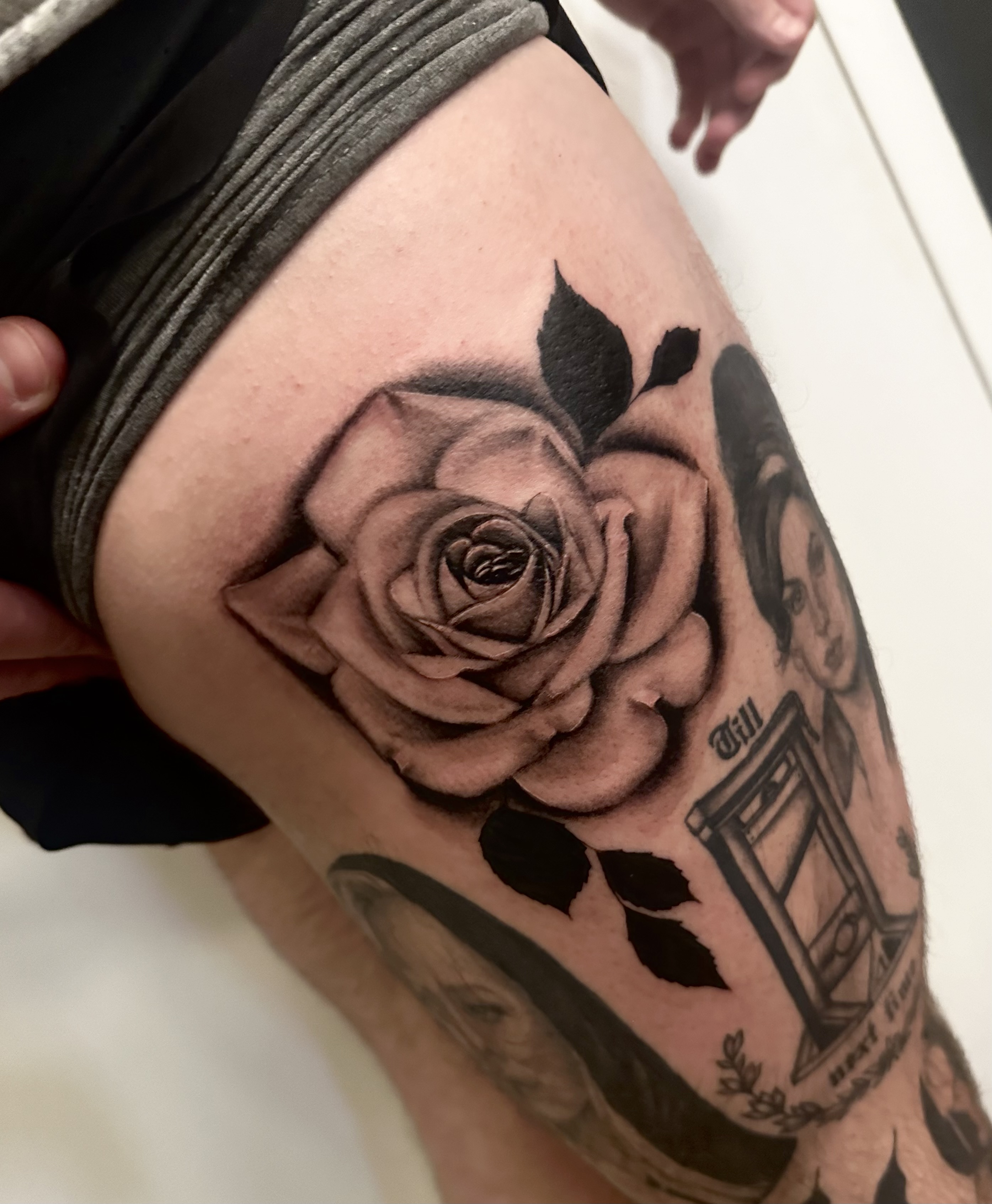 black rose tattoo for men 0065