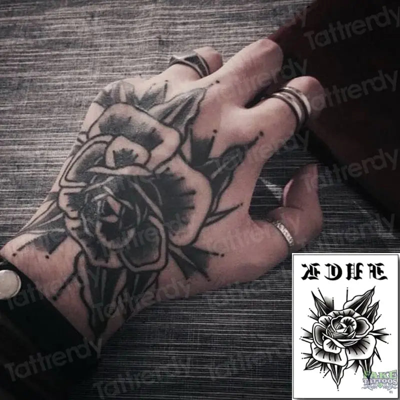 black rose tattoo for men 0069