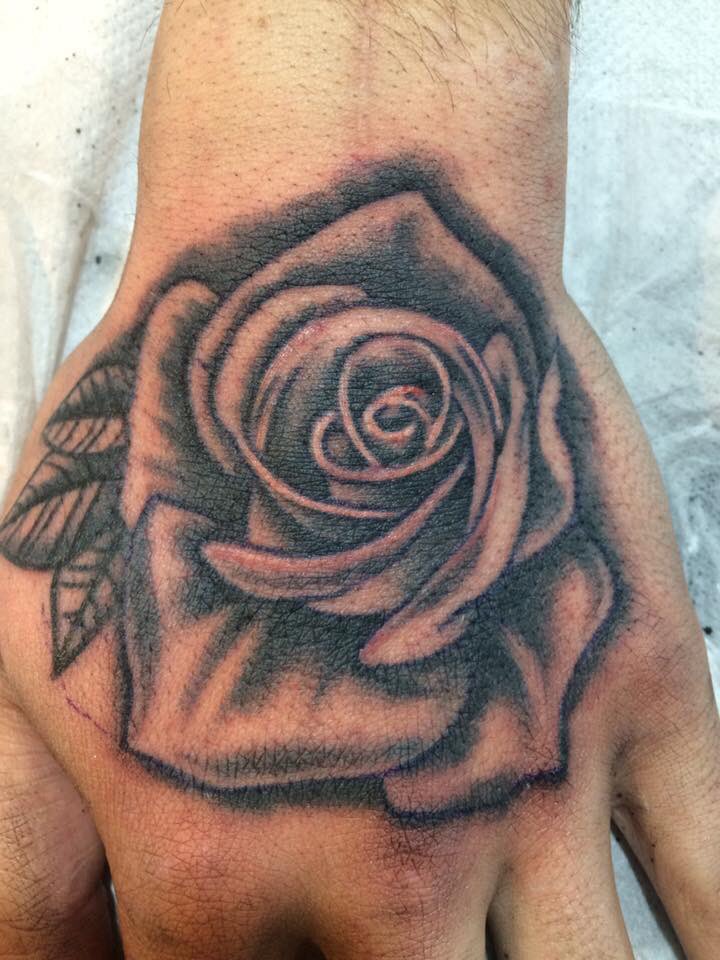 black rose tattoo for men 0087