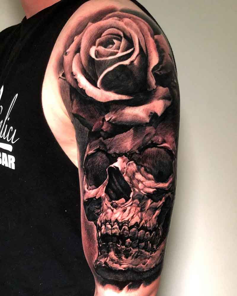 black rose tattoo for men 0088