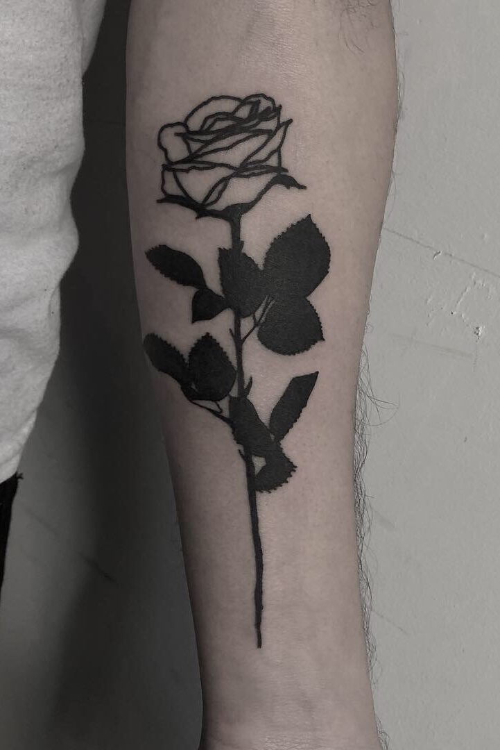 black rose tattoo for men 0089