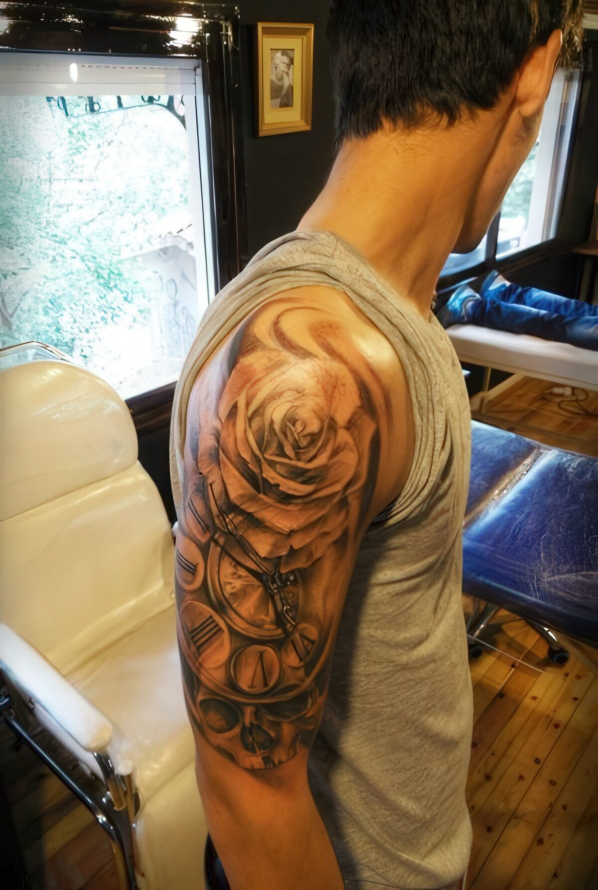 black rose tattoo for men 0092