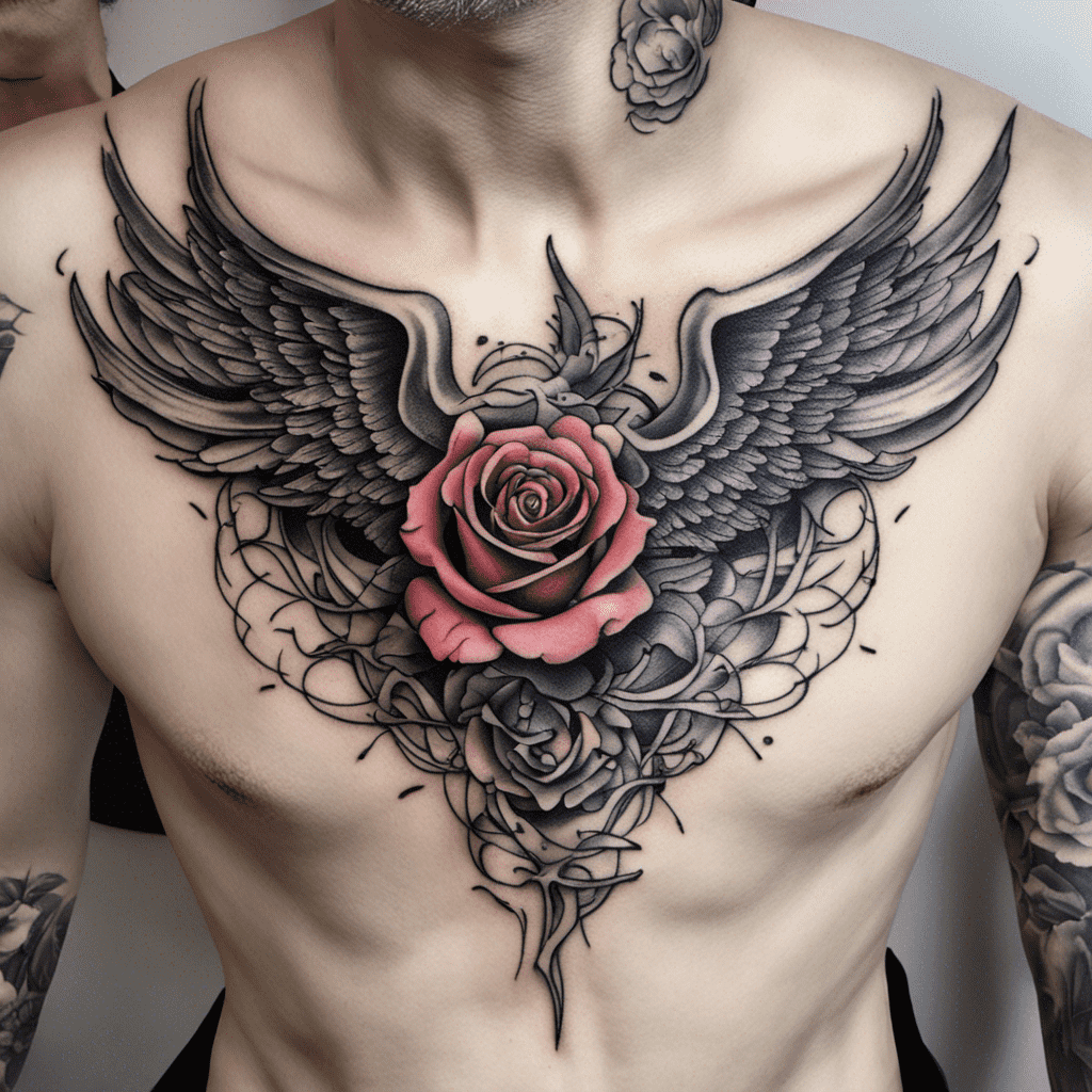 black rose tattoo ideas for men