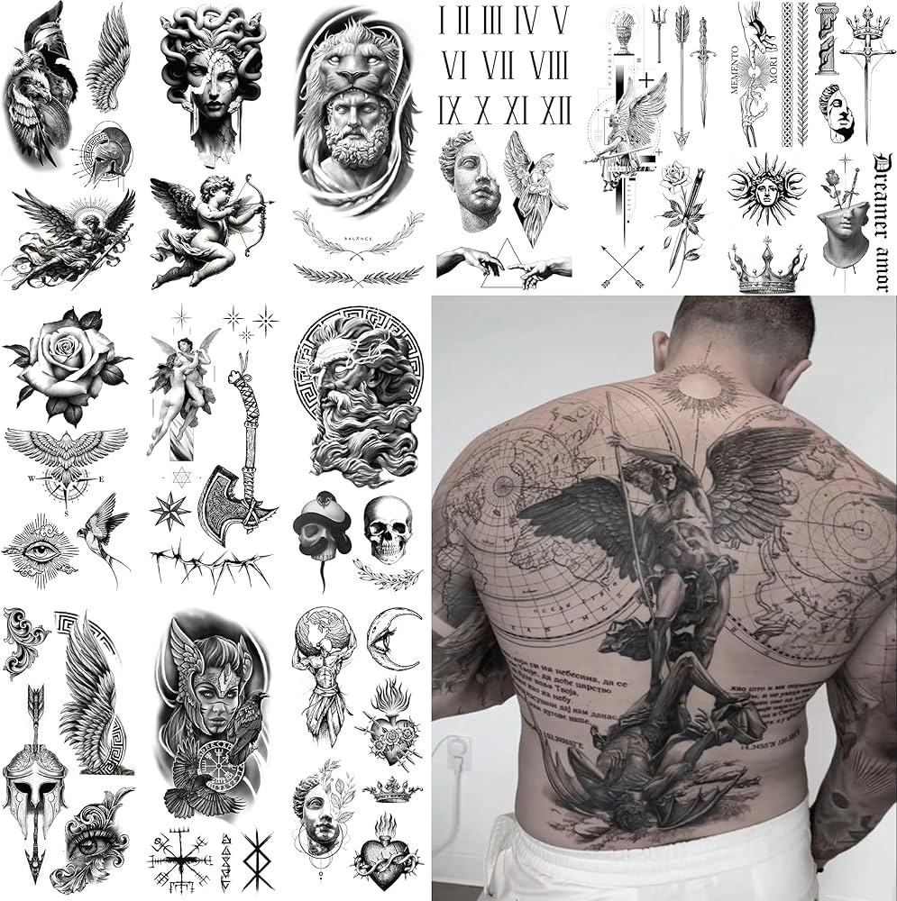 bold 3 inch tattoo options for men