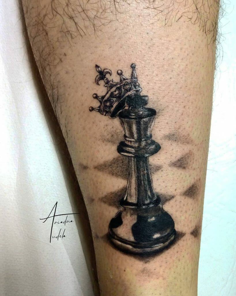 bold chess tattoos for men examples