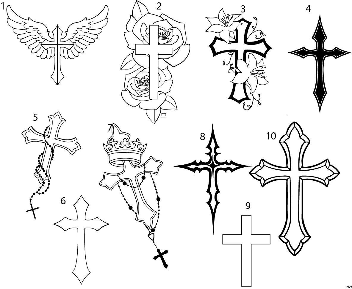 3 Cross tattoos for men