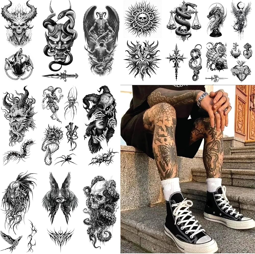 bold dark tattoos for men