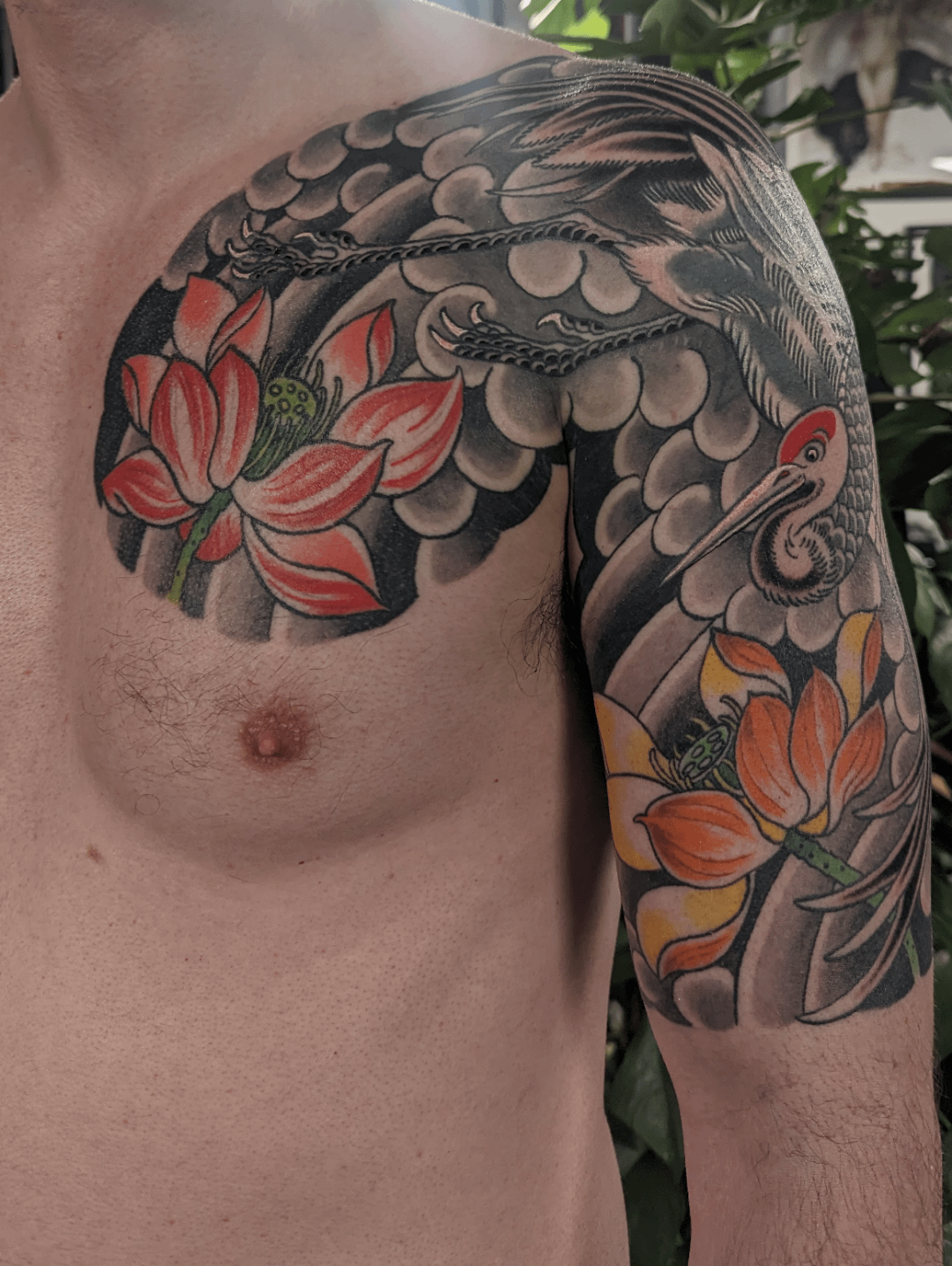 bold lotus tattoos for men inspiration