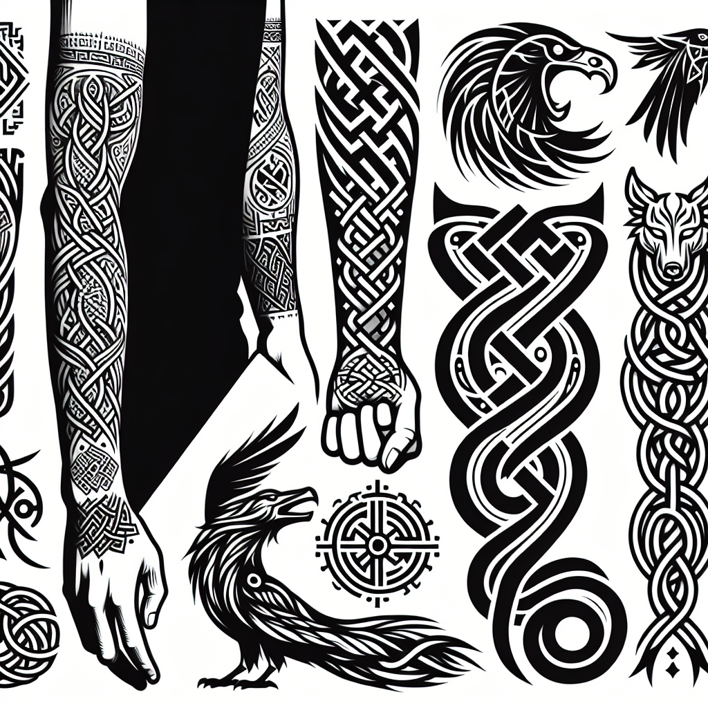 bold Viking tattoos for men forearm