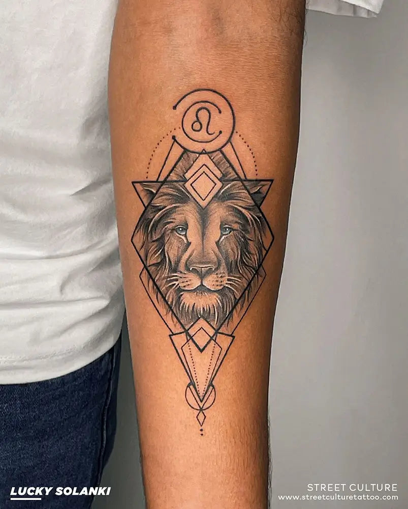 bold zodiac tattoos for men