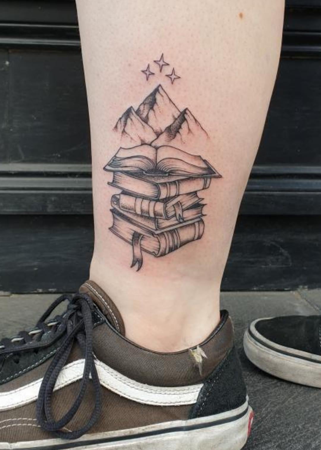 book cover tattoos for men