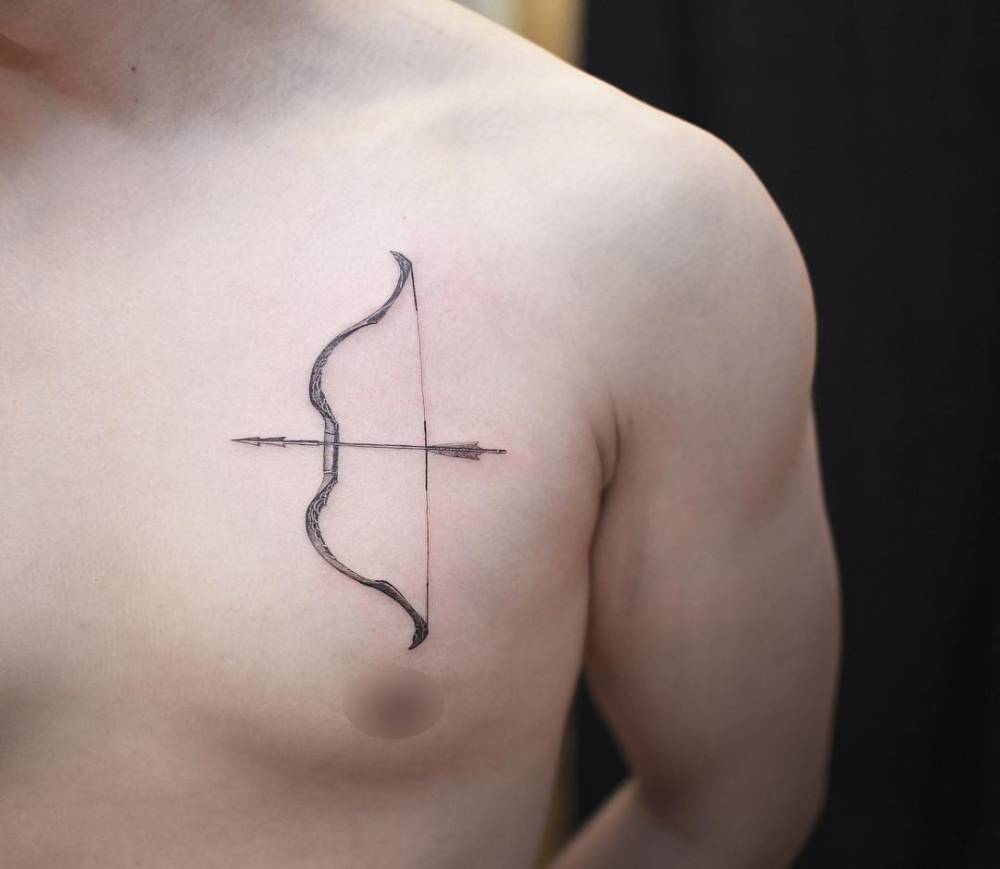 bow tattoos for men designs