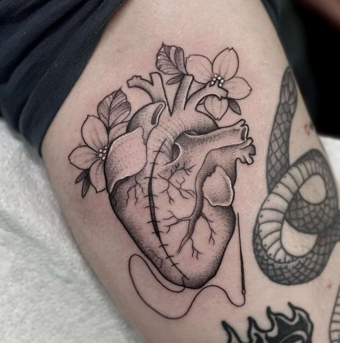 broken heart tattoos for men 0011