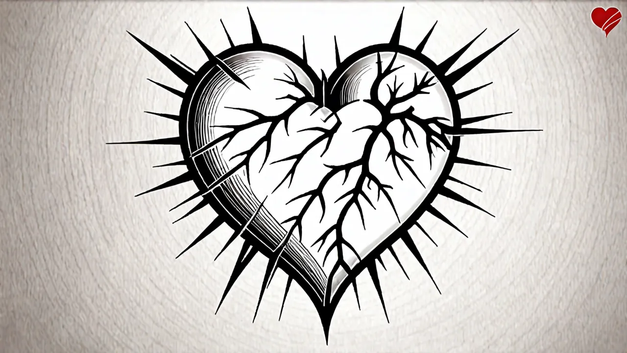 broken heart tattoos for men 0033