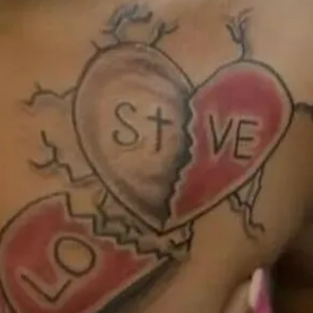 broken heart tattoos for men 0041