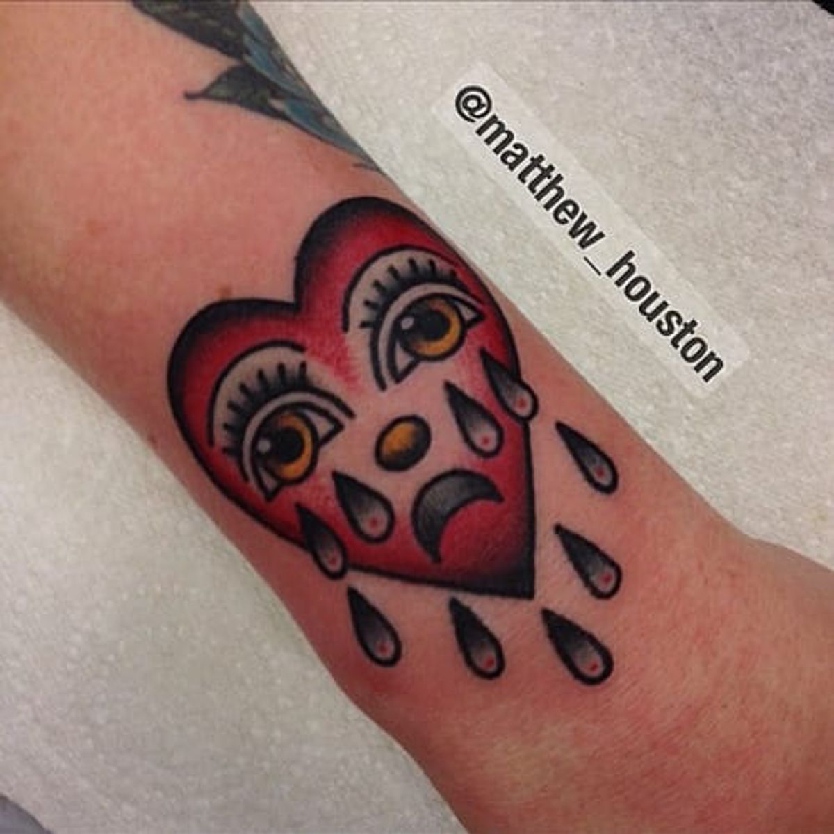 broken heart tattoos for men 0061