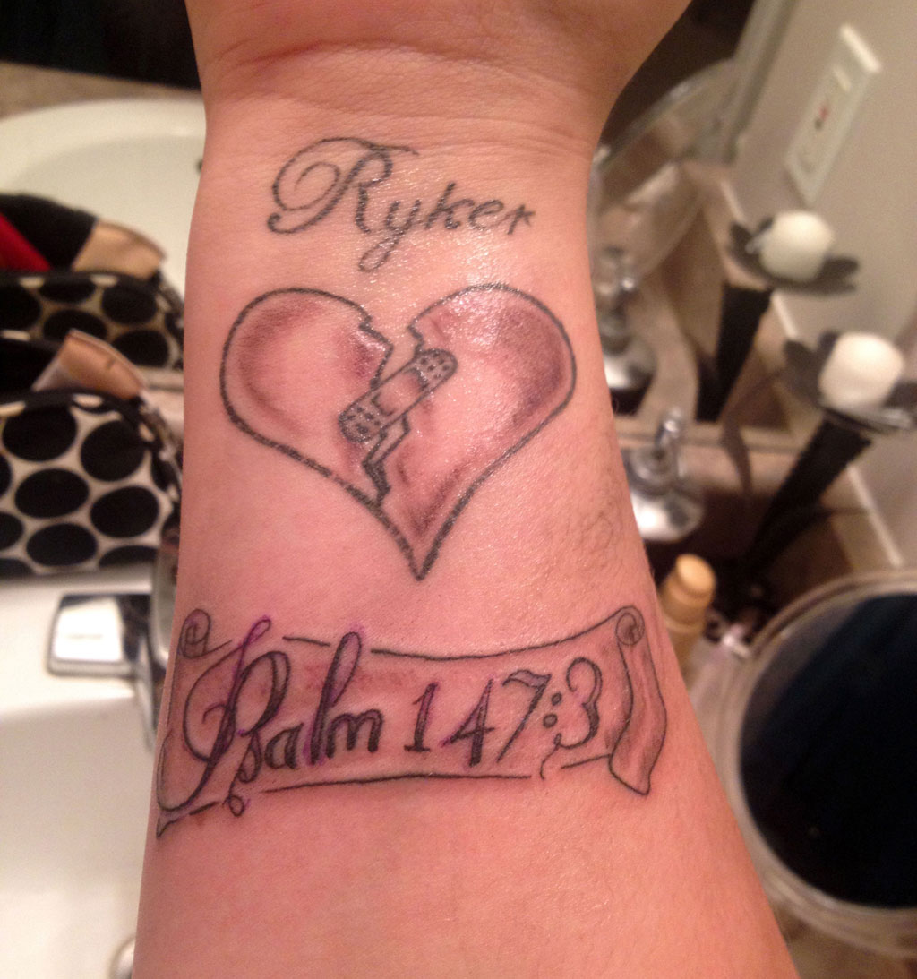 broken heart tattoos for men 0069