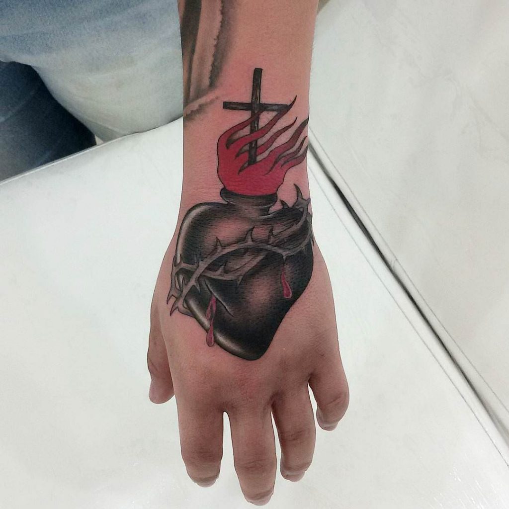 broken heart tattoos for men 0078