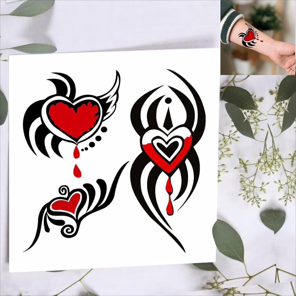 broken heart tattoos for men 0080