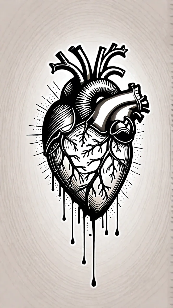 broken heart tattoos for men 0091